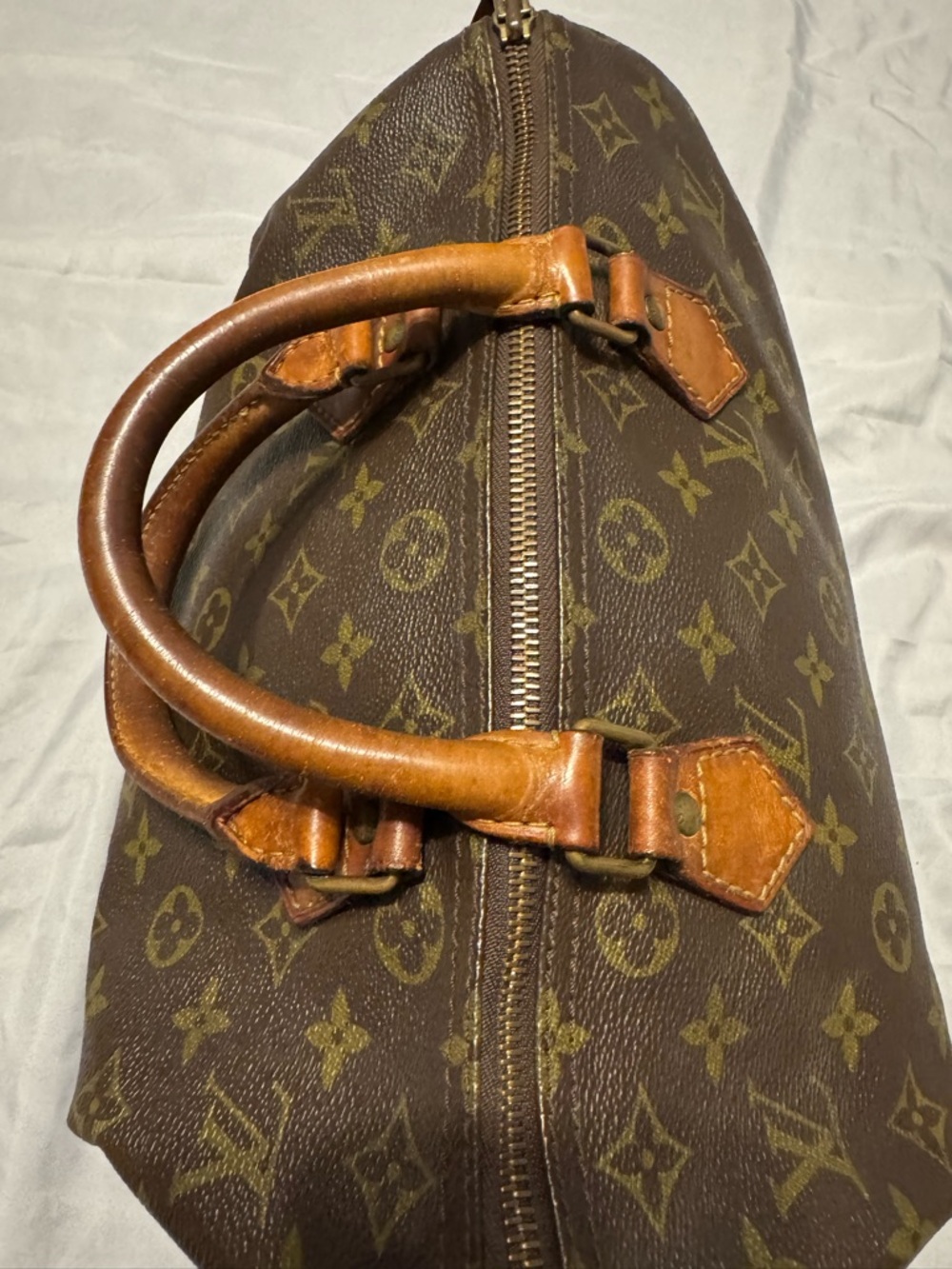 Louis Vuitton Brown Monogram Canvas Speedy - Vintage (date code 093) - Picture 7 of 13